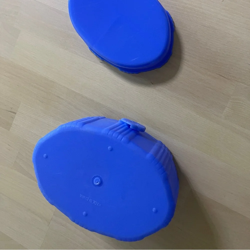 Y2K Blue Jewelry Cosmetics Box with Mirror